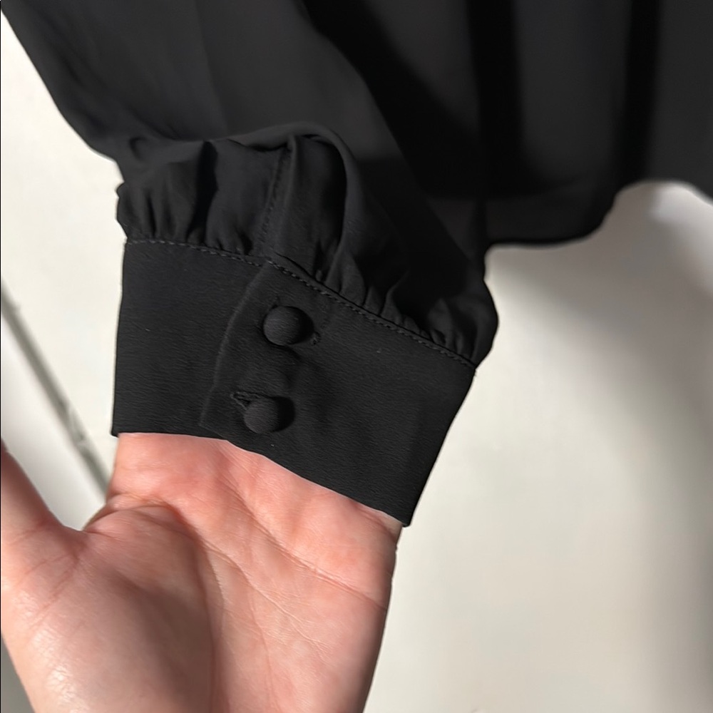 Forever 21 Black Lace Detail Blouse - Picture 3 of 5